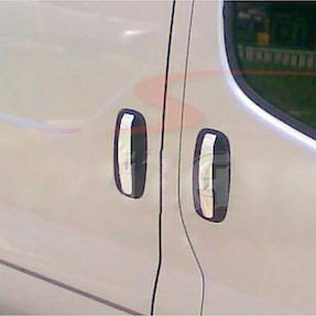 S-DIZAYN ΧΠ.7017123/SD ΧΕΡΟΥΛΙΑ ΠΟΡΤΑΣ ΓΙΑ RENAULT TRAFIC 2001-2010 ΧΡΩΜΙΟ ΜΕΤΑΛΛΙΚΑ 5ΤΕΜ.