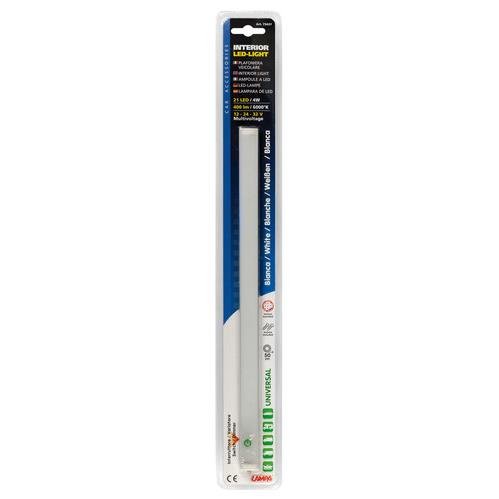 LAMPA L7343.7 ΠΛΑΦΟΝΙΕΡΑ- ΛΑΜΠΑ ΕΣΩΤΕΡΙΚΗ TOUCH 21 LED 4W 6.000K 400lm 12-32V (32,5x2x0,8cm) ΚΑΙ ΚΑΛΩΔΙΟ 50cm - 1ΤΕΜ