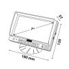 LAMPA L7444.1 ΟΘΟΝΗ M2 180x120x57mm 7 ΙΝΤΣΕΣ 10-32V ΓΙΑ 3 ΚΑΜΕΡΕΣ ΚΑΙ 3 AUDIO