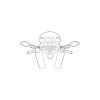OPTILINE 9043.9-LM Βάση Στήριξης Κινητού Arm της σειράς για τις Βάσεις των Καθρεπτών Μηχανής με διάμετρο 10 mm, εύκαμπτο βραχίονα και σύστημα Duolock, συμβατή με Θήκες ή Αντάπτορες Κινητού Optiline