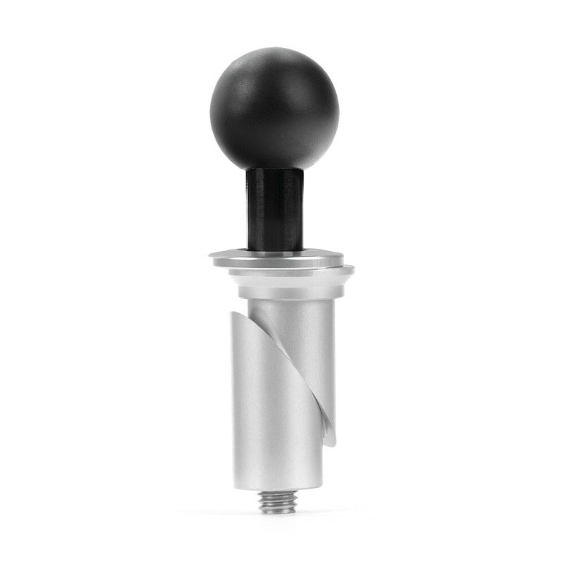 OPTILINE 9055.9-LM Βιδωτή Βάση Στήριξης Κινητού Tube της σειράς για την Κεντρική Βίδα της Πλάκας στο Τιμόνι Μηχανής με διάμετρο από 20,3 mm έως 24,5 mm και σύστημα Duolock, συμβατή με Θήκες ή Αντάπτορες Κινητού Optiline