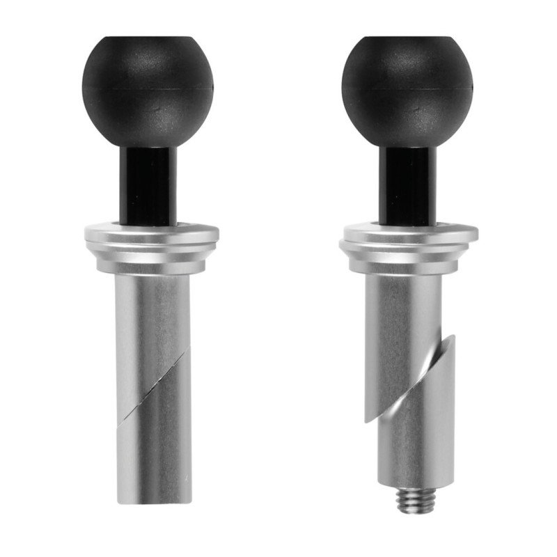 OPTILINE 9055.9-LM Βιδωτή Βάση Στήριξης Κινητού Tube της σειράς για την Κεντρική Βίδα της Πλάκας στο Τιμόνι Μηχανής με διάμετρο από 20,3 mm έως 24,5 mm και σύστημα Duolock, συμβατή με Θήκες ή Αντάπτορες Κινητού Optiline
