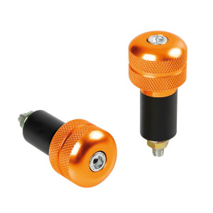 LAMPA 9067.7-LM ΑΝΤΙΒΑΡΟ ΤΙΜΟΝΙΟΥ MOTO BAR ENDS ΠΟΡΤΟΚΑΛΙ ΕΣΩΤΕΡΙΚΗ ΔΙΑΜΕΤΡΟ 17>23mm ( ΑΛΟΥΜΙΝΙΟΥ/ΣΑΓΡΕ ΥΦΗ) - 2 TEM