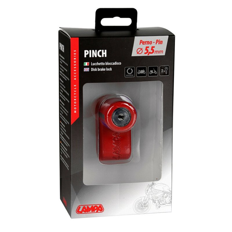 LAMPA 9156.4-LM ΑΝΤΙΚΛΕΠΤΙΚΟ ΔΙΣΚΟΦΡΕΝΟΥ PINCH ΚΟΚΚΙΝΟ 5,5mm (2 ΚΛΕΙΔΙΑ) - 1 ΤΕΜ