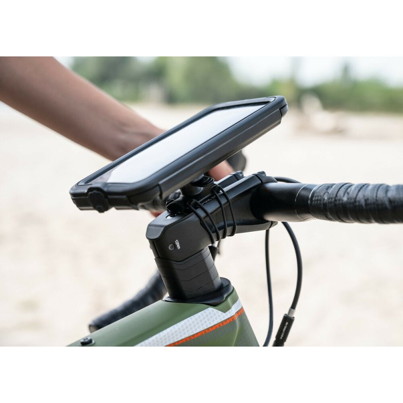 OPTILINE L9159.9 Βάση Στήριξης Κινητού Bike της σειράς για Τιμόνι Μηχανής, Ποδηλάτου, E-bike, Scooter με διάμετρο από 19 mm έως 35 mm με ρυθμιζόμενους EPDM ιμάντες δέσης και σύστημα Duolock, συμβατή με Θήκες ή Αντάπτορες Κινητού Optiline