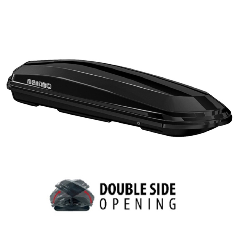 MENABO 9310/MB ΜΠΑΓΚΑΖΙΕΡΑ ΟΡΟΦΗΣ DIAMOND 450 DUO BLACK (ΜΑΥΡΗ/ΓΥΑΛΙΣΤΕΡΗ)