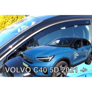 HEKO ΑΝΕΜ.SET31263 ΑΝΕΜΟΘΡΑΥΣΤΕΣ ΓΙΑ VOLVO C40 5D 2021+ ΣΕΤ ΑΥΤΟΚΙΝΗΤΟΥ ΑΠΟ ΕΥΚΑΜΠΤΟ ΦΙΜΕ ΠΛΑΣΤΙΚΟ - 4 ΤΕΜ.