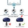 SIMONI RACING SRCLC ΚΑΛΩΔΙΟ USB ΦΟΡΤΙΣΗΣ & ΣΥΓΧΡΟΝΙΣΜΟΥ MICRO USB/TYPE-C/LIGHTING ΜΕ ΜΑΓΝΗΤΙΚΗ ΥΠΟΔΟΧΗ & ΜΠΛΕ ΦΩΣ 100 cm