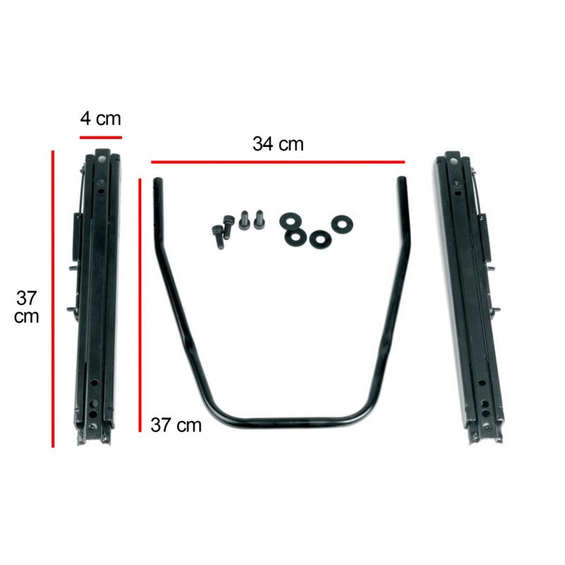 SIMONI RACING SRKF/SRS ΣΙΔΗΡΟΔΡΟΜΟΣ ΔΙΠΛΟΣ ΚΑΘΙΣΜΑΤΩΝ UNIVERSAL Kit - 1ΤΕΜ