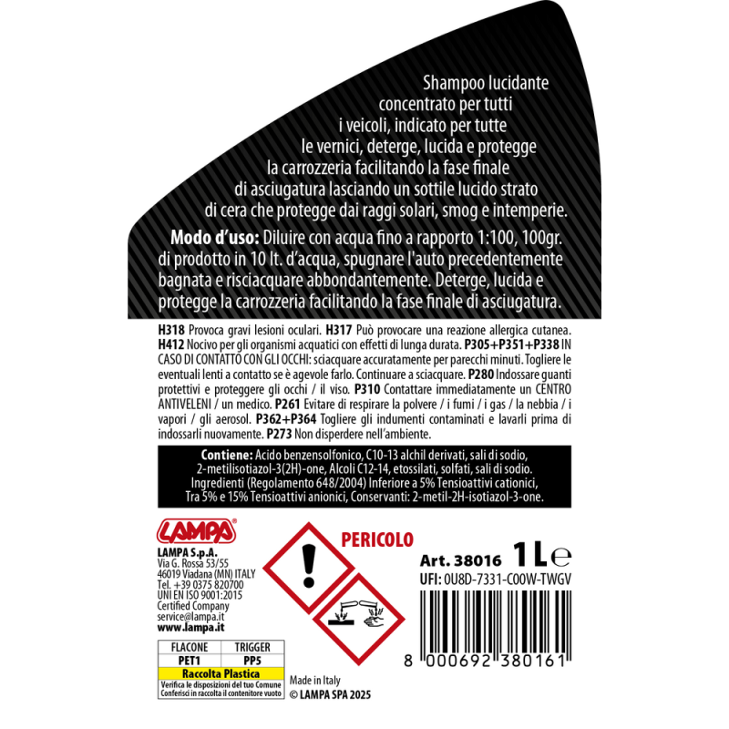 LAMPA L3801.6 ΣΑΜΠΟΥΑΝ ΜΕ ΚΕΡΙ GRAN PREE ΣΥΜΠΥΚΝΩΜΕΝΟ 1000ml - 1 ΤΕΜ. LAMPA L3801.6 ΣΑΜΠΟΥΑΝ ΜΕ ΚΕΡΙ GRAN PREE ΣΥΜΠΥΚΝΩΜΕΝΟ 1000ml - 1 ΤΕΜ.