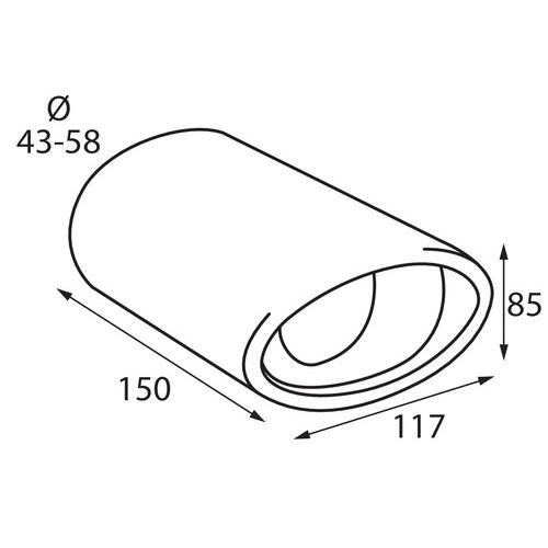 LAMPA L6002.7 ΑΚΡΟ ΕΞΑΤΜΙΣΗΣ TS-17 L 43-58mm - ΚΟΦΤΟ