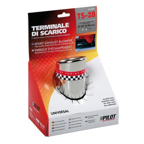 LAMPA L6008.2 ΑΚΡΟ ΕΞΑΤΜΙΣΗΣ TS-28 Φ 33-46 - ΣΤΡΟΓΓΥΛΟ ΛΟΞΟ