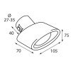 LAMPA L6008.5 ΑΚΡΟ ΕΞΑΤΜΙΣΗΣ TS-31 Φ 27-35mm - ΟΒΑΛ ΛΟΞΟ