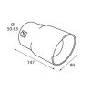 LAMPA L6010.2 ΑΚΡΟ ΕΞΑΤΜΙΣΗΣ TS-50 Φ 50-63mm