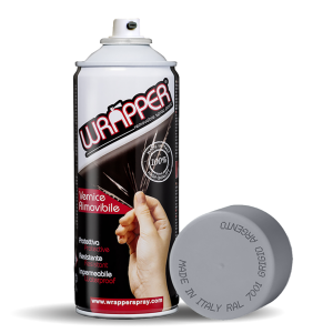LAMPA L.WR7001 ΦΙΛΜ ΣΕ ΣΠΡΕΥ WRAPPER RAL COLOURS ΓΚΡΙ ΑΣΗΜΙ 400ml – 1 ΤΕΜ.