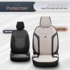 AMIO OT86753/AM ΚΑΛΥΜΜΑΤΑ ΚΑΘΙΣΜΑΤΩΝ OTOM SWAN 503 BEIGE ΜΑΥΡΟ/ΜΠΕΖ ΛΙΝΟ & ΔΕΡΜΑΤΙΝΗ SET - 1 σετ.