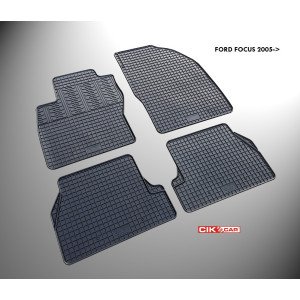 CIK RM.FO.0003/CK ΠΑΤΑΚΙΑ ΑΥΤΟΚΙΝΗΤΟΥ ΑΠΟ ΛΑΣΤΙΧΟ ΓΙΑ FORD FOCUS 2 2005-2011 ΣΕ ΜΑΥΡΟ ΧΡΩΜΑ ΧΩΡΙΣ ΚΟΥΜΠΩΜΑΤΑ - 4 ΤΕΜ.