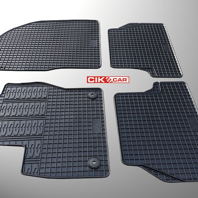 CIK RM.FO.0004/CK ΠΑΤΑΚΙΑ ΑΥΤΟΚΙΝΗΤΟΥ ΑΠΟ ΛΑΣΤΙΧΟ ΓΙΑ FORD FOCUS 2011-2015 ΣΕ ΜΑΥΡΟ ΧΡΩΜΑ ΜΕ ΚΟΥΜΠΩΜΑΤΑ - 4 ΤΕΜ.