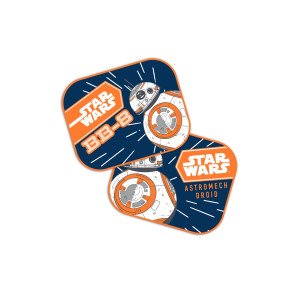 AMIO S59315/AM ΗΛΙΟΠΡΟΣΤΑΣΙΕΣ ΠΛΑΙΝΕΣ STAR WARS BB8 ΜΕ ΒΕΝΤΟΥΖΑ 44x35cm - 2 Τεμ.