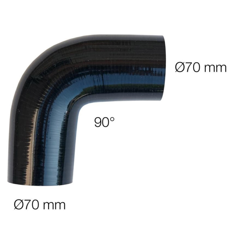 SIMONI RACING SR9015 ΓΩΝΙΑ ΣΙΛΙΚΟΝΗΣ ΜΑΥΡΗ Φ70 90 ΜΟΙΡΕΣ