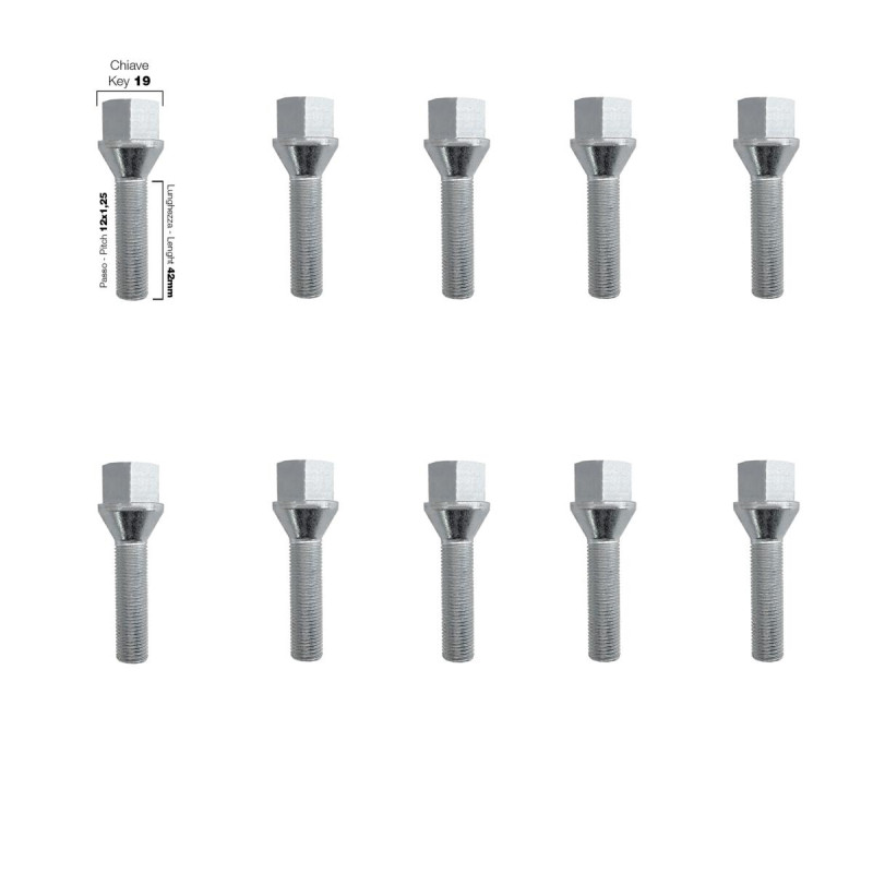SIMONI RACING SRBR/6-10 ΜΠΟΥΛΟΝΙΑ ΚΩΝΙΚΑ 12x1,25 (42mm) (19) - 10 ΤΕΜ. SIMONI RACING SRBR/6-10 ΜΠΟΥΛΟΝΙΑ ΚΩΝΙΚΑ 12x1,25 (42mm) (19) - 10 ΤΕΜ.