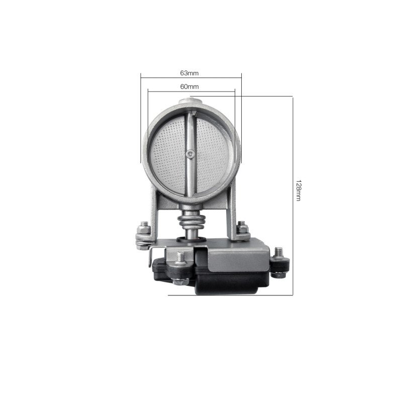SIMONI RACING SREV6 ΚΛΑΠΕΤΟ ΕΞΑΤΜΙΣΗΣ ΓΙΑ ΔΙΠΛΕΣ ΕΞΑΤΜΙΣΕΙΣ VALVE 6 128mm Φ60mm ΜΕ ΚΑΛΩΔΙΩΣΗ & ΔΙΑΚΟΠΤΗ - 1 τεμ.