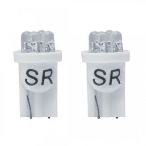 SIMONI RACING SRLM4/W T10 W5W 12V ΛΕΥΚΑ ΜΕ 4LED 2ΤΕΜ