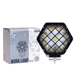 M-TECH WLE52/MT ΠΡΟΒΟΛΕΑΣ ΕΡΓΑΣΙΑΣ 12-30V 27W 9X1WSMD LED max1600lm ΕΞΑΓΩΝΟΣ 138x124x65mm SPOT ECONO - 1 Τεμ.