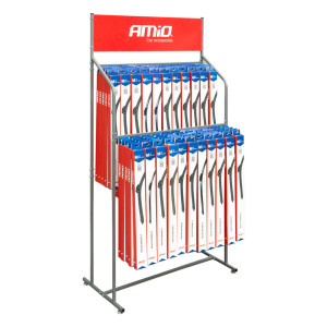 AMIO 01172/AM Σταντ Υαλοκαθαριστήρων 22 Θέσεων 70x135x35cm για Οργάνωση & Επαγγελματική Προβολή – 1 Τεμ.