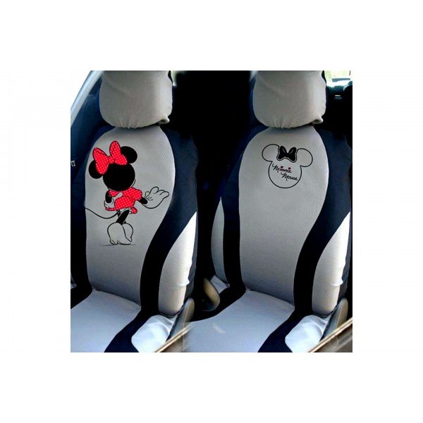 PROTYPE PRO.25762 ΚΑΛΥΜΜΑΤΑ ΚΑΘΙΣΜΑΤΩΝ MINNIE ΜΑΥΡΟ - ΓΚΡΙ - ΡΟΖ (ΜΠΡΟΣΤΙΝΑ)