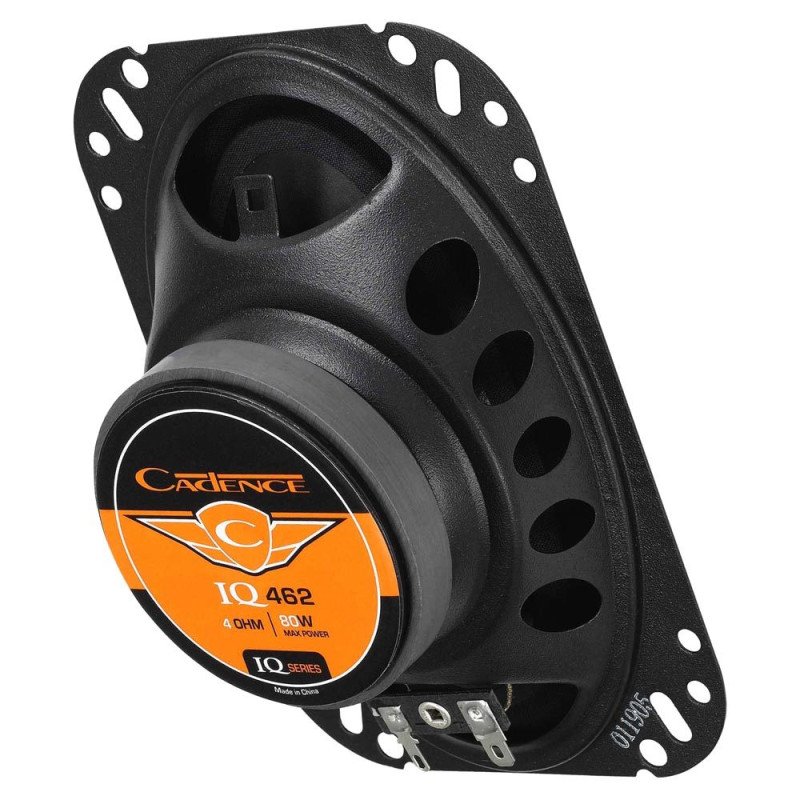 CADENCE H-IQ462GE IQ462GE 2-Way Coaxial Car Audio Speakers | 35W RMS, 80W Peak Power