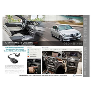 CARAUDIO SYSTEMS CS-OBD-N45X01 Mercedes NTG4.5 AUX Activator