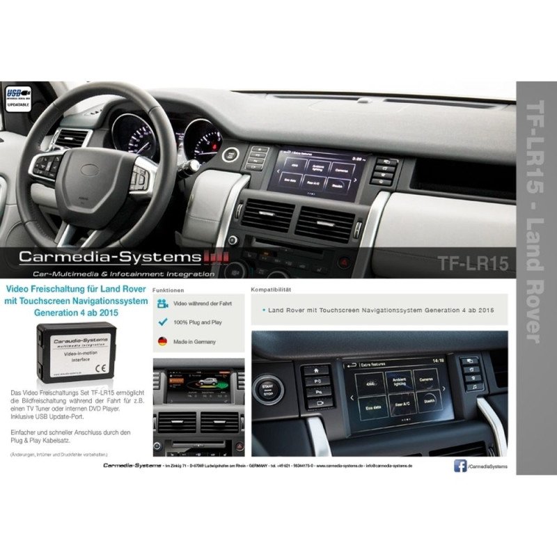 CARAUDIO SYSTEMS D-CS-TF-LR15 TVFree για Land Rover με Version 4 Navigation System