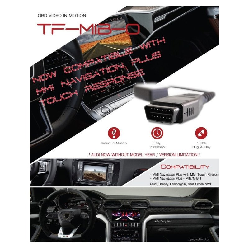 CARAUDIO SYSTEMS D-CS-TF-MIB-O TVfree Audi/VW/Skoda με MIB & MIB2