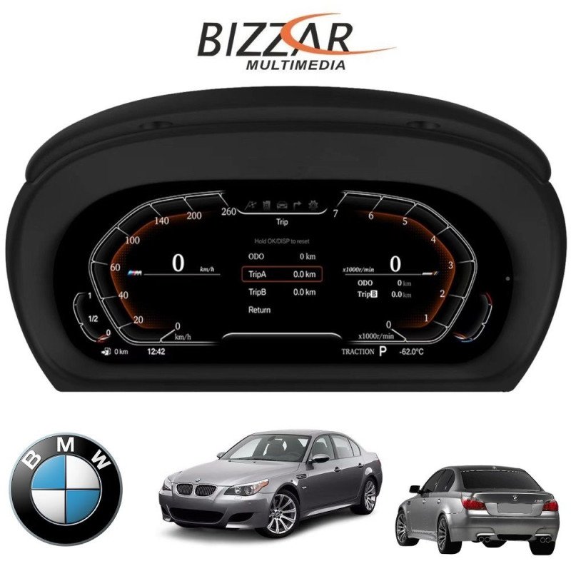 BIZZAR U-DIC-BME60 BMW 5series/6series E60 Digital LCD Instrument Cluster 12,3" με HD οθόνη 1920*720 BIZZAR U-DIC-BME60 BMW 5series/6series E60 Digital LCD Instrument Cluster 12,3" με HD οθόνη 1920*720