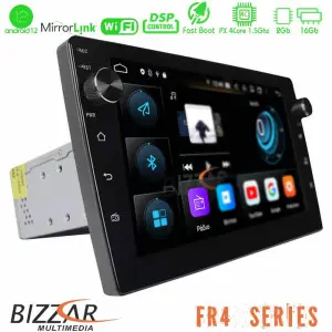 BIZZAR U-BL-R4-UV91 FR4 Series 4Core Android12 2+16GB Navigation Multimedia Tablet 10" (1DIN)