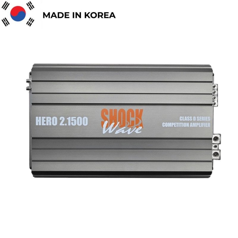 SHOCKWAVE E-HERO2.1500 Class D 2Channel HERO2.1500 (2x1500Wrms) Made in Korea