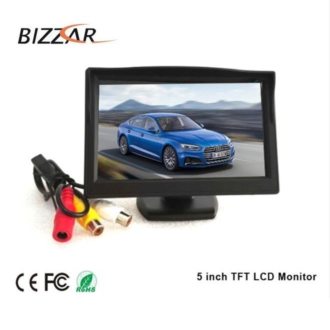 BIZZAR D-BZ-RK502 5" TFT LCD AHD Camera Monitor BZ-RK502 (12-24V)