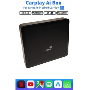BIZZAR D-CP1853 CarPlay AI Box 8Core 4+64GB - Μετατροπέας ενσύρματου CarPlay σε Ασύρματο CarPlay/Android Auto & Android Box