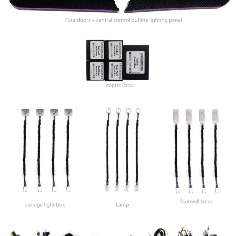 BIZZAR L-AL-AUA4 Ατμοσφαιρικός Φωτισμός AUDI A4 B8-B8,5 Ambient Light Kit