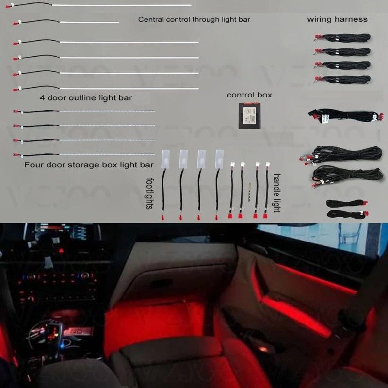 BIZZAR L-AL-BMWF25 Ατμοσφαιρικός Φωτισμός BMW X3 F25 X4 F26 Ambient Light Kit