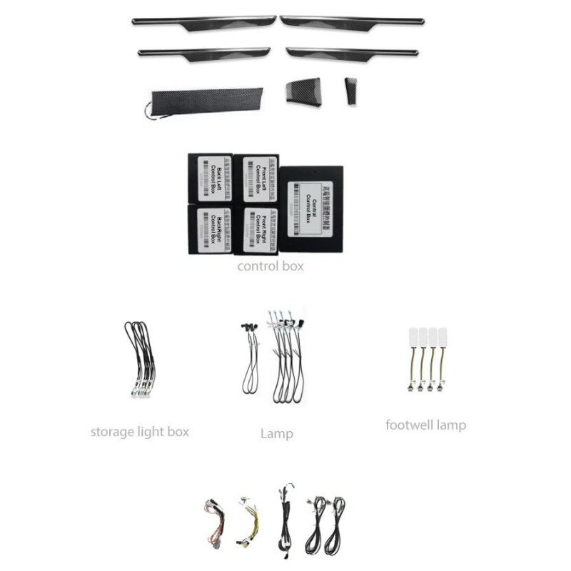 BIZZAR L-AL-PCMC Ατμοσφαιρικός Φωτισμός Porsche Macan 2014-2017 Ambient Light OEM Kit 1:1