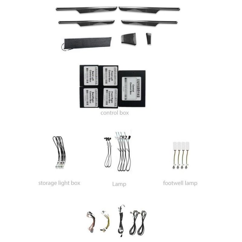 BIZZAR L-AL-PCMC Ατμοσφαιρικός Φωτισμός Porsche Macan 2014-2017 Ambient Light OEM Kit 1:1