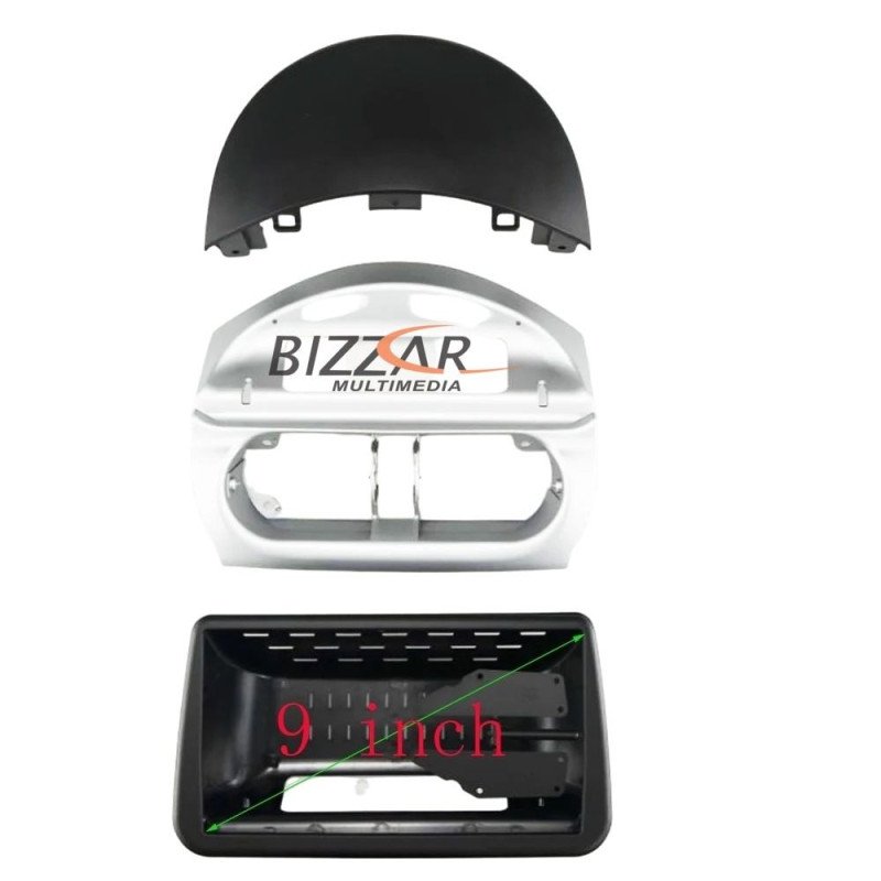 BIZZAR F-CT-AR1654 Πρόσοψη, Καλωδίωση & CANbus Box Για Alfa Romeo Mito 2008-2014 Για Tablet 9"