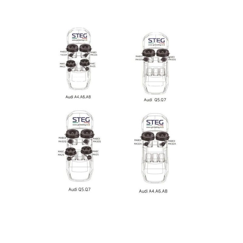 STEG H-GT-MA6C MA6C Midbass Ηχείο Plug&Play Για Audi