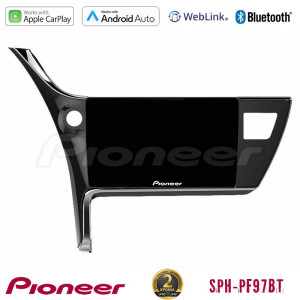 PIONEER U-SPH-TY0158 SPH-PF97BT Series Toyota Corolla 2017-2018 Multimedia Station 9" (Tablet Style) Με Carplay & Android Auto