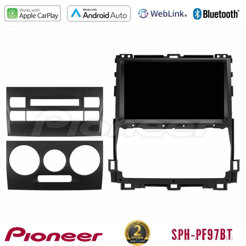 PIONEER U-SPH-TY0451 SPH-PF97BT Series Toyota Land Cruiser J120 2002-2009 Multimedia Station 9" (Tablet Style) Με Carplay & Android Auto