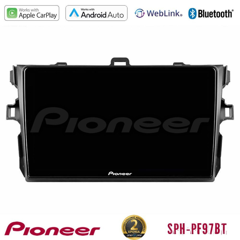 PIONEER U-SPH-TY0502 SPH-PF97BT Series Toyota Corolla 2007-2012 Multimedia Station 9" (Tablet Style) Με Carplay & Android Auto