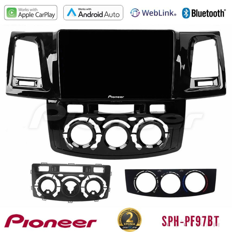 PIONEER U-SPH-TY0571 SPH-PF97BT Series Toyota Hilux 2007-2011 Multimedia Station 9" (Tablet Style) Με Carplay & Android Auto
