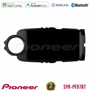 PIONEER U-SPH-TY0635 SPH-PF97BT Series Toyota Yaris Multimedia Station 9" (Tablet Style) (Μαύρο Χρώμα) Με Carplay & Android Auto